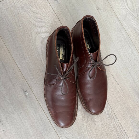Alden x UnionMade Chukka Boots 7.5 Oxblood / Dark Brown Color - Picture 1 of 5